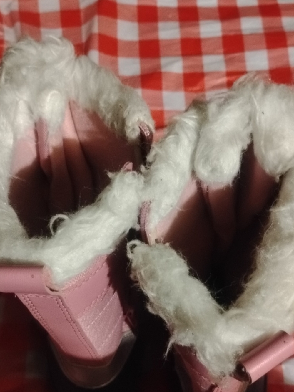 Pink and Navy Girls' Winter Snow Boots with Faux Fur Trim - Picture 5 of 6
